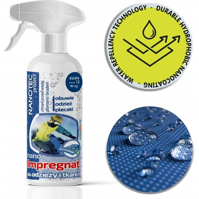 Nanotec hydrofobní impregnace na oděvy 500 ml