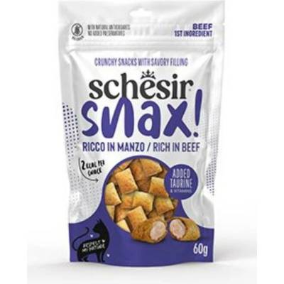 Schesir Cat Snax! pochoutka Hovězí polštářky 60 g
