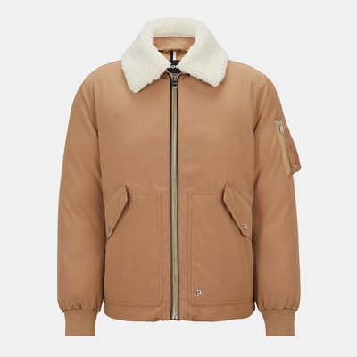 Boss Яке Boss Men's Calliano Tailored Shearling Jacket - Beige