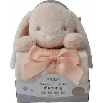 FREEON Free2Play Одеало 90х75см + Играчка Зайче Оранжево (85918)