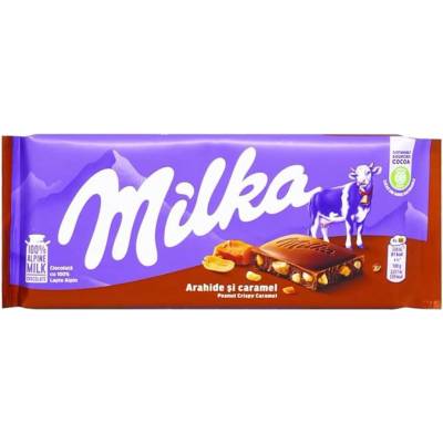 Milka Extra Peanut crispy caramel čokoláda 90g