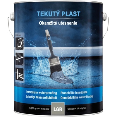 IZOLUJ.TO Tekutý plast - tekutá hydroizolácia na okamžité lokálne opravy striech Balenie: 1 L, Farba: Tmavošedá