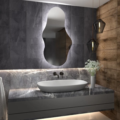 Daramio Атипични огледало с LED осветление G1 68x130 cm