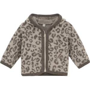 Huttelihut Детско вълнено яке Huttelihut Kid's Jacket Ears Wool Fleece Jacquard Merino jacket - Camel Melange - размер 104 (EU) (703-7719-0119)