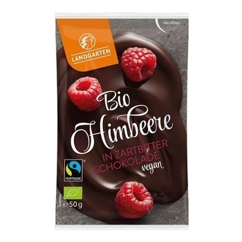 Landgarten bio maliny v jemne horkej čokoláde 50 g
