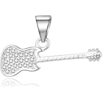 MOISS strieborný prívesok Gitara P0001147