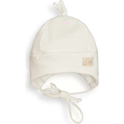 ESITO Čiapka pre bábätko Mimi Zája Light cream jednofarebná smotanová