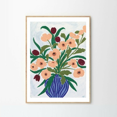 The Poster Club Plakát Cerulean Still Life by Anine Cecilie Iversen A5 mini