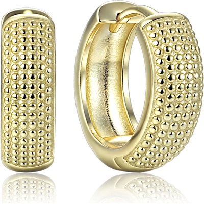 MINET 4703 Elegantní pozlacené stříbrné náušnice