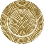 Horecano HORECANO-CHARM-Подложна чиния PVC Ø33cm релеф ЗЛАТНА (HC-93940) 194600-1 (0193940)