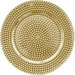 Horecano HORECANO-CHARM-Подложна чиния PVC Ø33cm релеф ЗЛАТНА (HC-93940) 194600-1 (0193940)