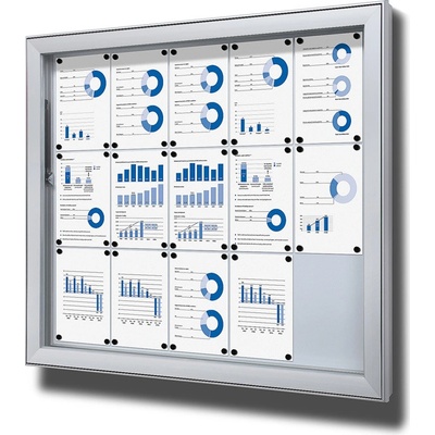 Jansen Display venkovní vitrína typu L 15 x A4