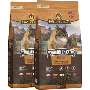 Wolfsblut Country Chicken 2 x 12, 5 кг