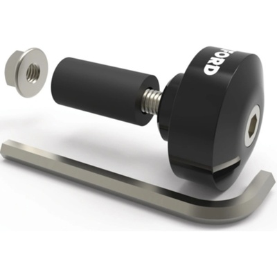závažia riadidiel Bar Ends 1 s redukciou pre vnútorný priemer 13 a 18 mm (vonkajší 22 a 28,6 mm), OXFORD (čierny elox, pár)