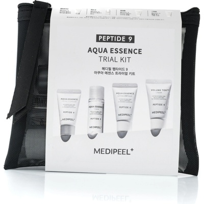 Medi Peel Aqua Essence čisticí pěna 15 ml + pleťové tonikum 20 ml + liftingové sérum 15 ml + krém proti stárnutí 15 g + kosmetická taška