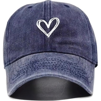 HARAHU Шапка с козирка Heart - Синьо KP37132 (37132)