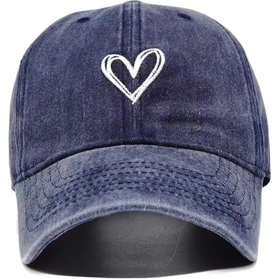 HARAHU Шапка с козирка Heart - Синьо KP37132 (37132)