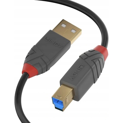 Lindy 36740 USB, USB 3.2 Gen 1 (3.1 Gen 1) USB A USB B, 0,5m, černý