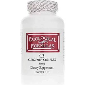 Ecological Formulas C3 Curcumin Complex, 400 mg, 120 капсули, Ecological Formulas (13253 (120 C3) EF)