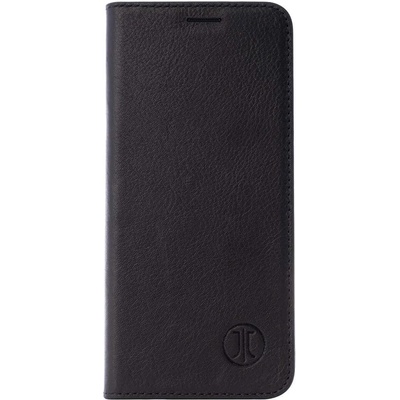 JT BERLIN BookCase Tegel Case - хоризонтален кожен (естествена кожа) калъф тип портфейл за Huawei P30 Pro (черен)