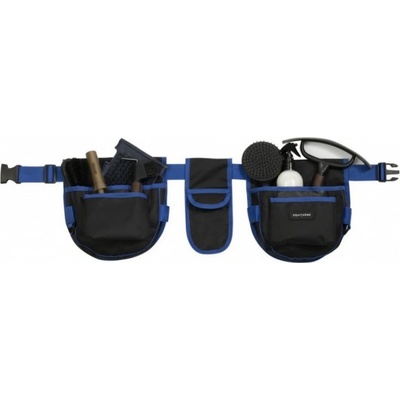 EQUITHEME Opasek na čištění na koně černo mod.