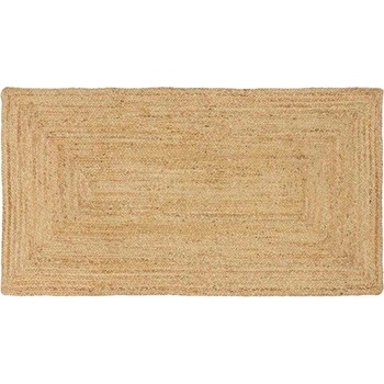 vidaXL Килим за площ Бежово 80 x 150 cm юта (42010388)