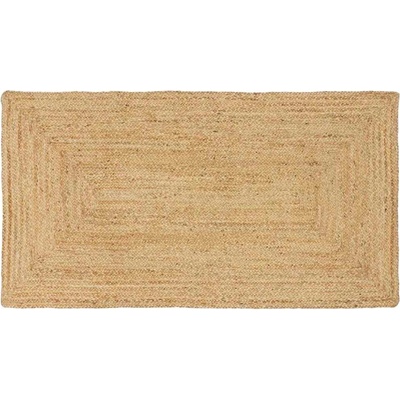 vidaXL Килим за площ Бежово 80 x 150 cm юта (42010388)
