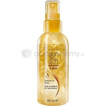 Avon Rozjasňujúce samoopaľovacie telový olej pre stredné tón pokožky Skin So Soft Enhance & Glow (Airbrush Spray) 150 ml