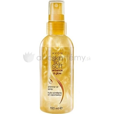 Avon Rozjasňujúce samoopaľovacie telový olej pre stredné tón pokožky Skin So Soft Enhance & Glow (Airbrush Spray) 150 ml