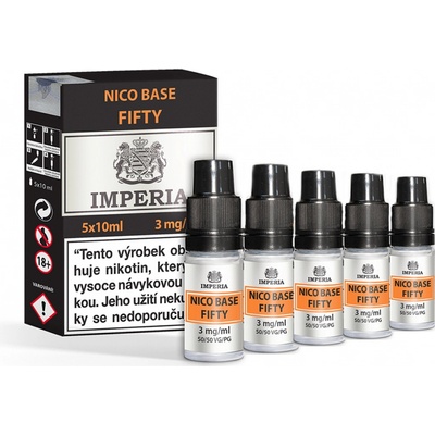 Nikotinová báze IMPERIA 5x10ml PG50/VG50 3mg
