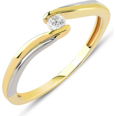 Lillian Vassago Zásnubní briliantový prsten z kombinovaného zlata LLV59 DR086YW