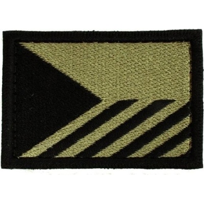 ALFA TACTICAL Bojová nášivka vlajka ČR - střední, Zelená
