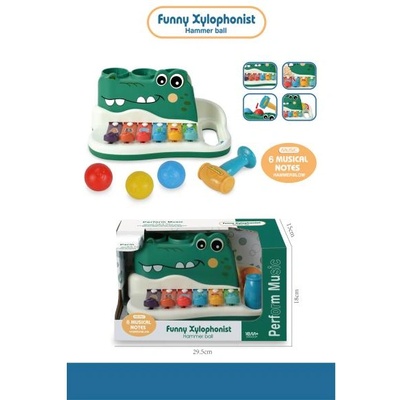 Wiky Ксилофон чукалка крокодил 25 см