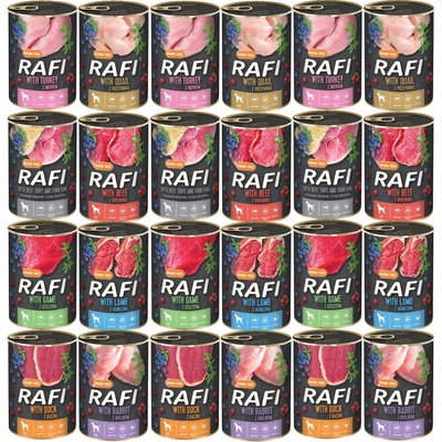 Rafi Adult hovězí borůvky a brusinky 24 x 400 g
