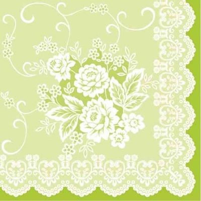 Mank 88390 obrúsky Airlaid Dinner Franziska zelená 50ks 40x40cm