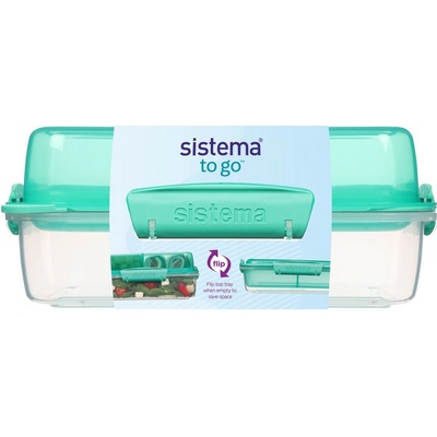 Sistema To Go Krabička na obed Flip and Nest 1,8 l zelená