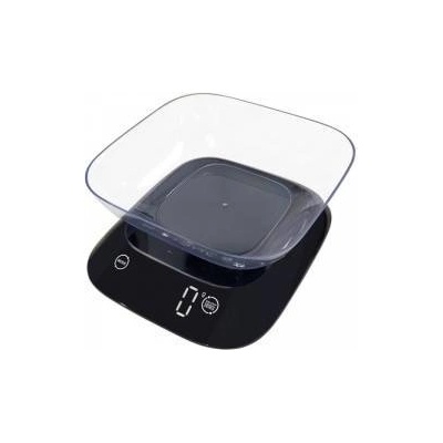 Rosberg Кухненска везна Rosberg Premium, 5кг, Купа, LED дисплей, Черен, RP51651J