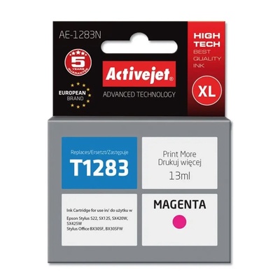Compatible Мастило Activejet AE-1283N (заместител за Epson T1283, Supreme, 13 ml, магента) (AE-1283N)