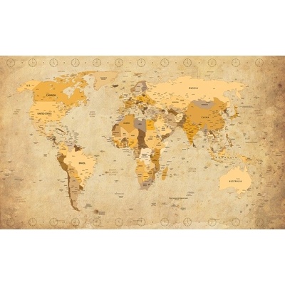 Preinterier Fototapeta - FT5231 - Mapa sveta vlies - 104cm x 70cm