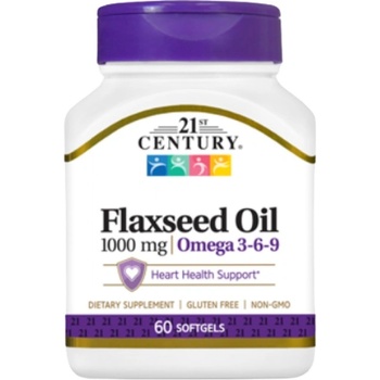 21st Century Flaxseed Oil 1000 mg [60 Гел капсули]