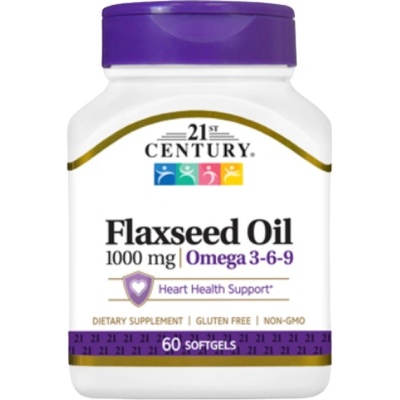 21st Century Flaxseed Oil 1000 mg [60 Гел капсули]