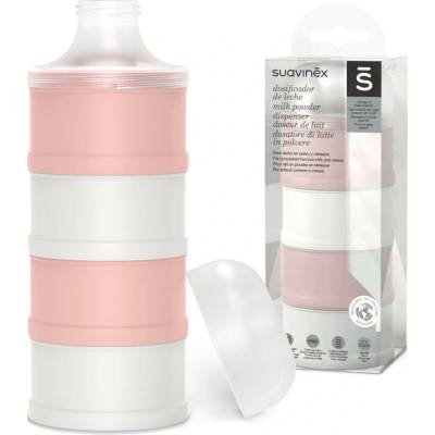 Suavinex zásobník na sušené mléko Hygge růžová