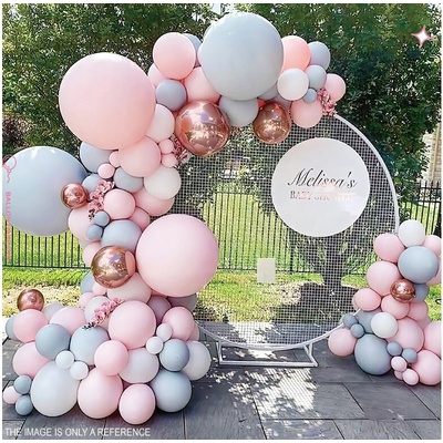 VivaParty Girlanda z balonků pastelová s chromem