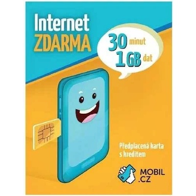 Mobil.cz předplacená SIM 150 Kč