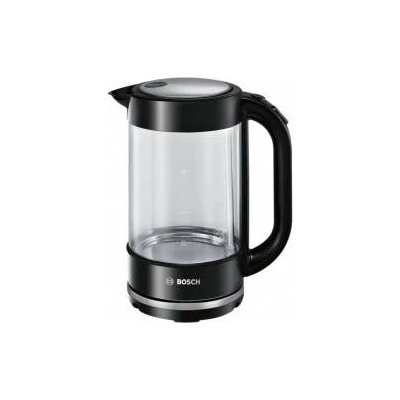Bosch Kettle TWK70B03 Electric, 2400 W, 1.7 L, Glass/Stainless steel, Transparent, 360° rotational base