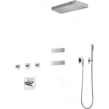 Mexen Fall вградена душ система, хром - 7602-04-00 (7602-04-00)