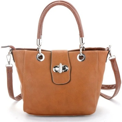Kabelka Borse Milano Mini Tote hnědá hnedá
