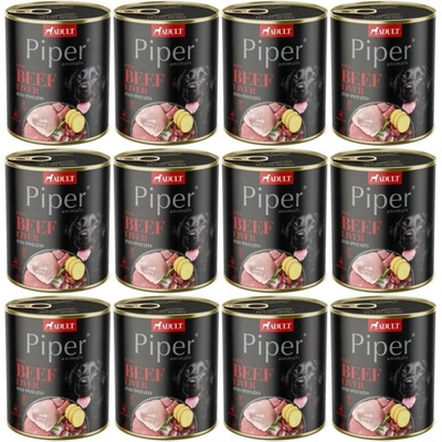 Dolina Noteci Piper Adult s hovězími játry a bramborami 12 x 800 g
