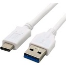 Kabel C-TECH USB 3.0 AM na Type-C kabel (AM/CM), 1m, bílý - CB-USB3C-10W