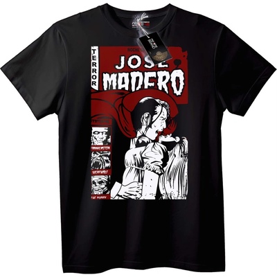 NOONEBRAND Тениска Jose Madero Ужас - 2XL, White